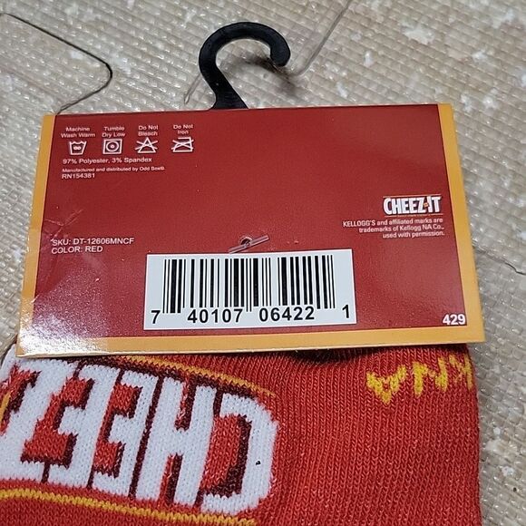 CHEEZIT SOCKS POLY SPANDEX MENS SIZES 6-12 17" LONG - Picture 2 of 5